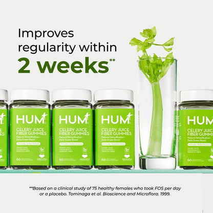 Alternelle HUM Celery Juice Fiber Gummies for Detox & Gut Health